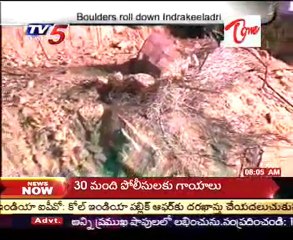 Boulders roll down Indrakeeladri