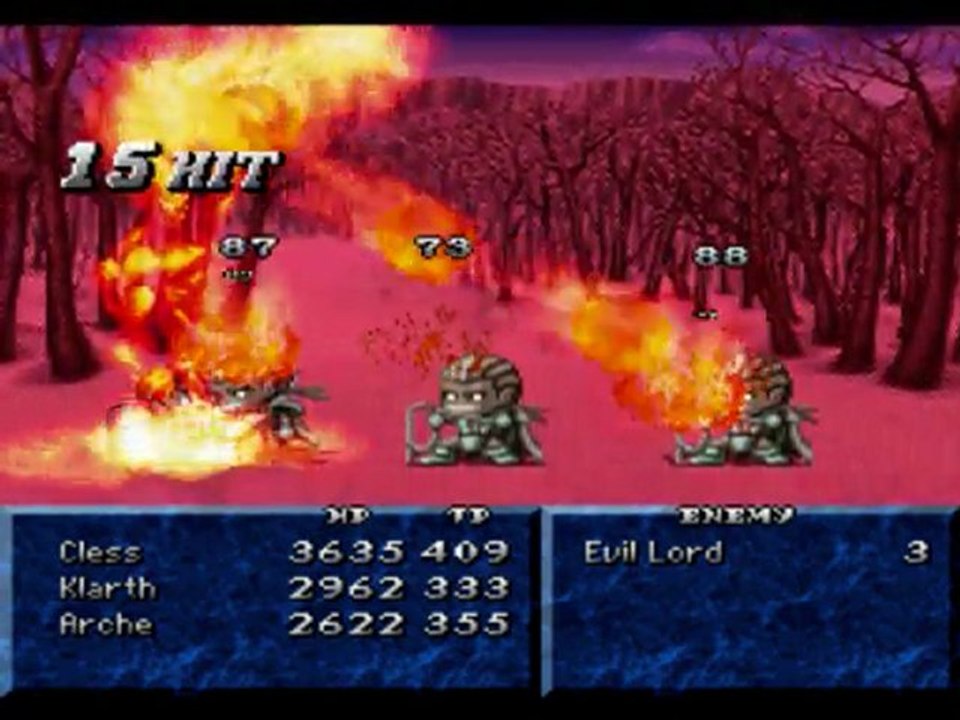 Tales of Phantasia : Boss 3*Evil Lord(second fight) : No damage