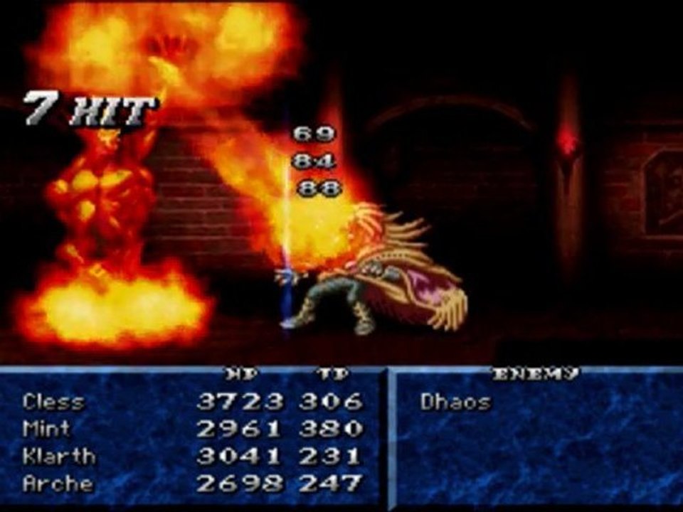Tales of Phantasia : Boss Dhaos(second fight) : No damage