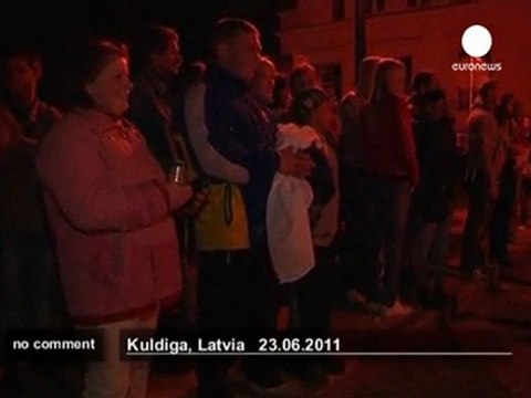 Latvia celebrates midsummer festival - no comment