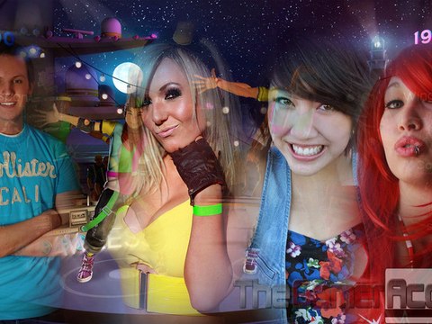 Jessica, Amy, Angie, and I Rock Dance Central 2 on Xbox 360's Kinect