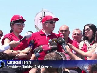 Turkey building giant tent city as Syrian refugees swell