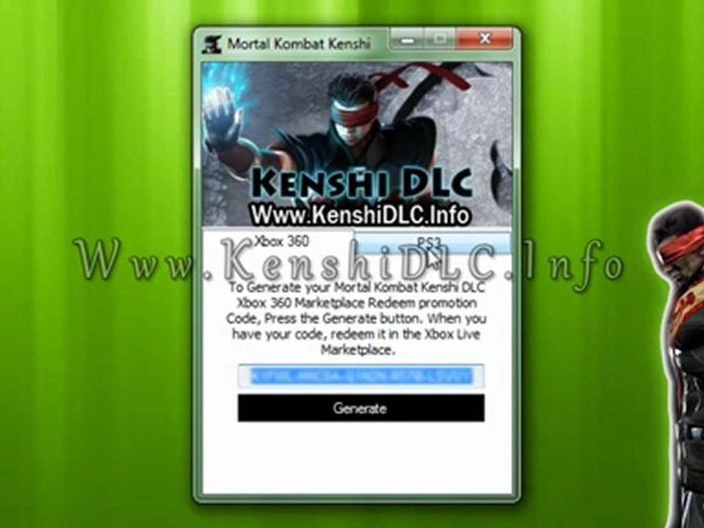⁣Get Free Mortal Kombat Kenshi DLC keys - Xbox 360 / PS3 Tutorial