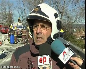 Derrame de gasóleo en Sant Boi