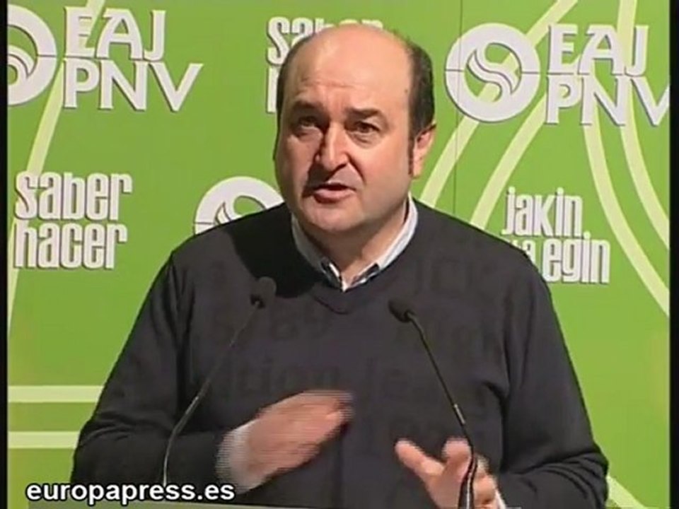Ortúzar: "PNV va a seguir trabajando por la paz"