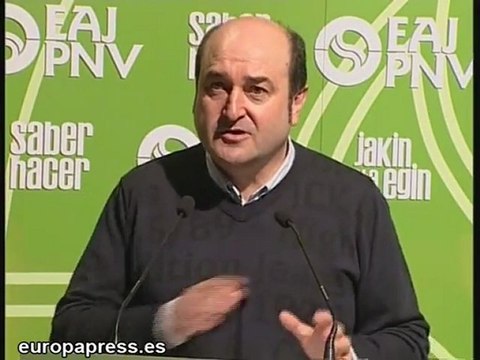 Ortúzar: PNV va a seguir trabajando por la paz