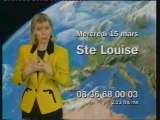 France 3 14 Mars 2000 2 Pubs, 2 B.A, Générique Soir 3, Météo