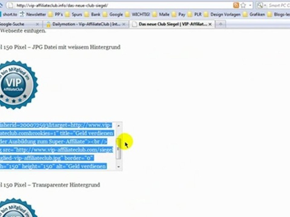 Geld verdienen im Internet - VIP Affiliate Club