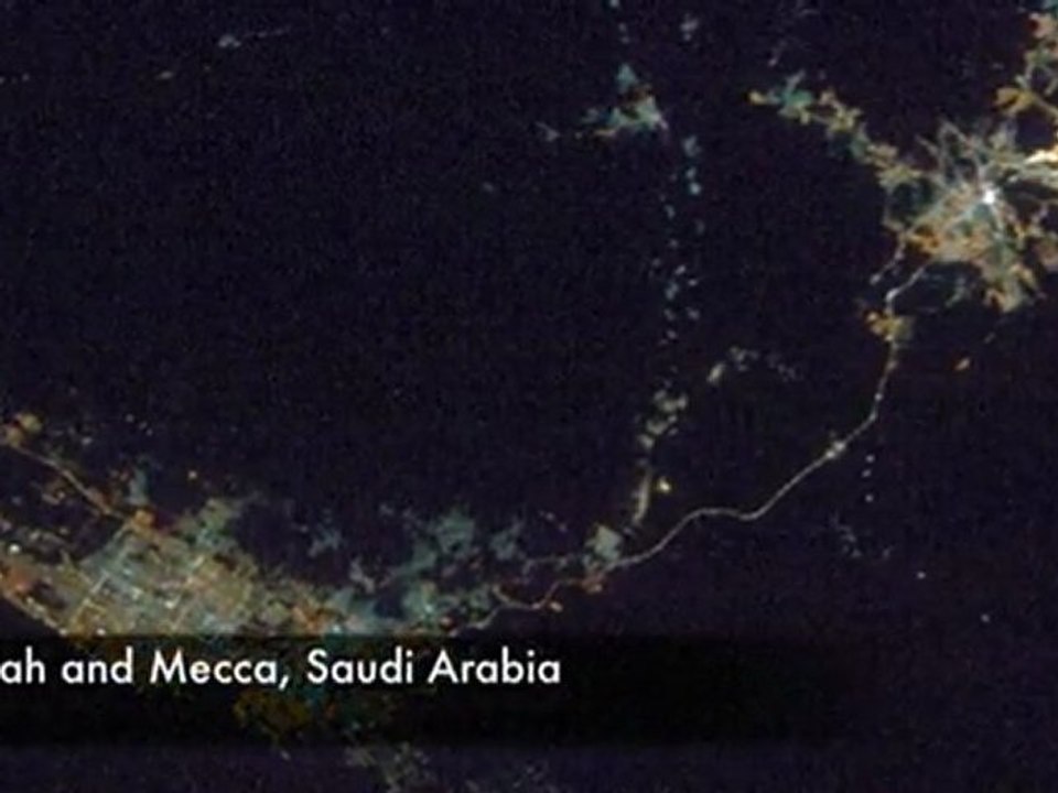 Uzaydan Şehir Işıkları