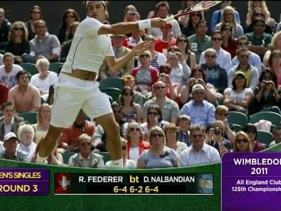 Wimbledon - Federer im Achtelfinale