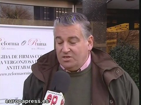 Firmas contra la Ley anti tabaco