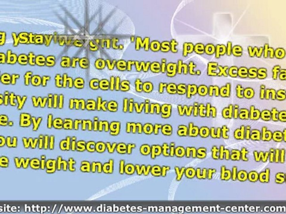 Treatment for Type Two Diabetes  Managing Life With Type Two