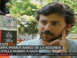 Zarpa primer barco de la segunda flotilla rumbo a Gaza