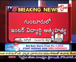 Intermediate student committed suicide in Guntur