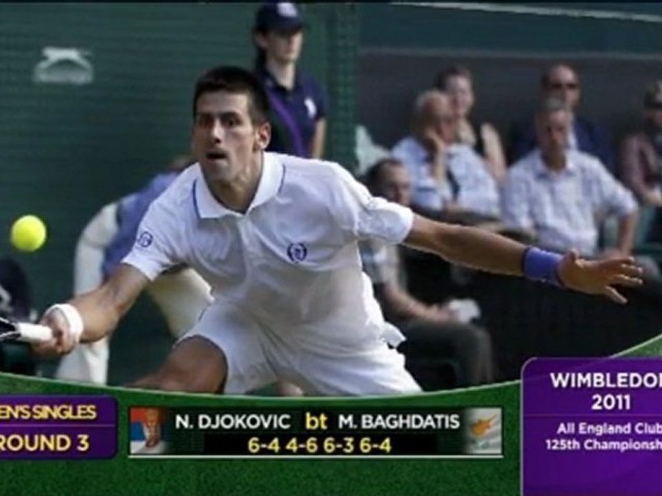 Wimbledon - Djokovic überlebt gegen Baghdatis