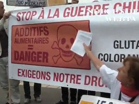 Manifestation les additifs alimentaires toxiques , Corinne Gouget :: Independenza webtv