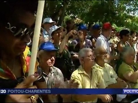 S.Royal officialise sa candidature à la primaire Socialiste à Arçais - Reportage 19/20 fr3 Poitou-Charentes