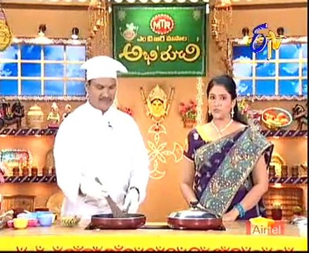 Abhiruchi Recipes Pesara Pappu Bachala Aaku Podi Kura 15th Nov 10 Part 01
