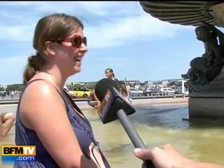 Pic de chaleur : les pieds dans l’eau à Bordeaux