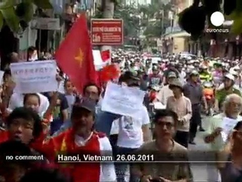 Demonstration against China in Vietnam - no comment