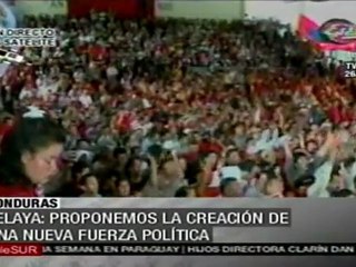 Zelaya: proponemos la creación de una nueva fuerza polític