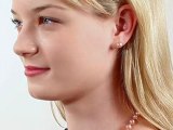 Pure Pearls Pink Freshwater Pearl Necklace, Bracelet, & Earrings Set 8.0-9.0mm