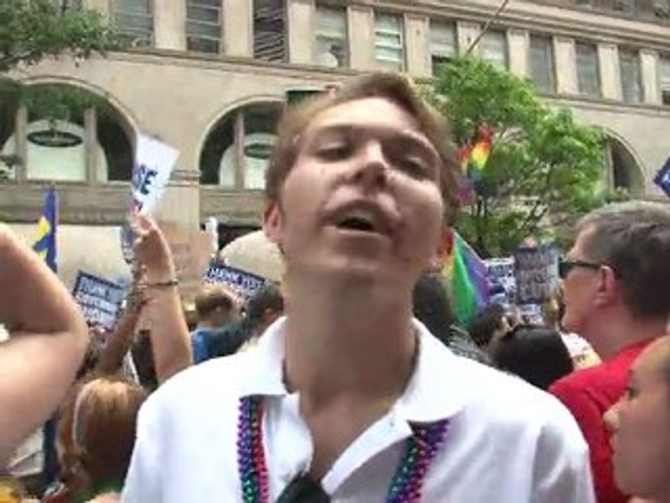 La gay pride de New York, après la loi sur le mariage homosexuel