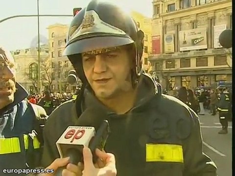 Los bomberos madrileños denuncian su precariedad