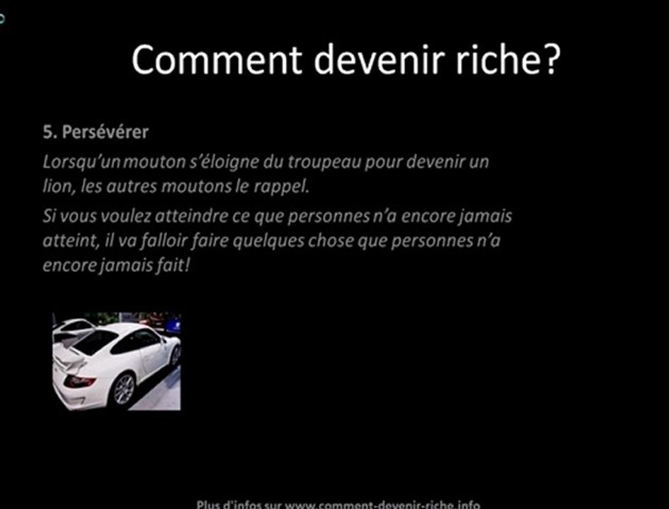 Comment devenir riche