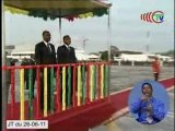 Le Président Alpha Condé en visite de travail à Brazzaville