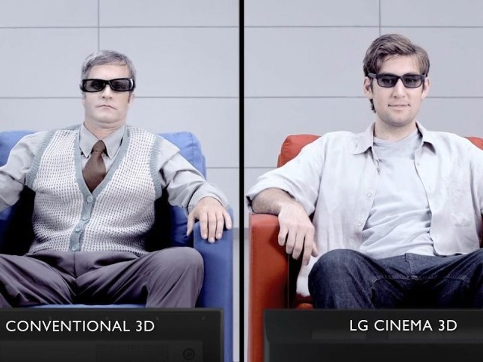 Des lunettes légères. LG CINEMA 3D