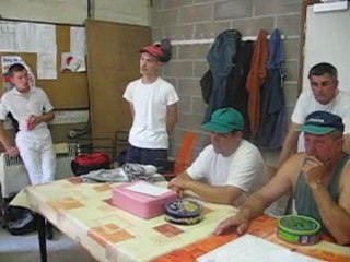 discours de Teddy et Gérard avant le début du challenge " Eric TISSERANT"