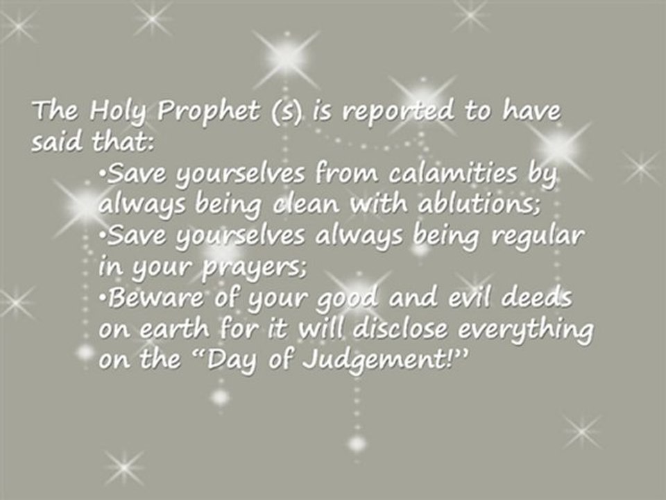Prophet saaw Hadith -1