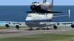 take off Boeing 747SCA with official nasa space shuttle