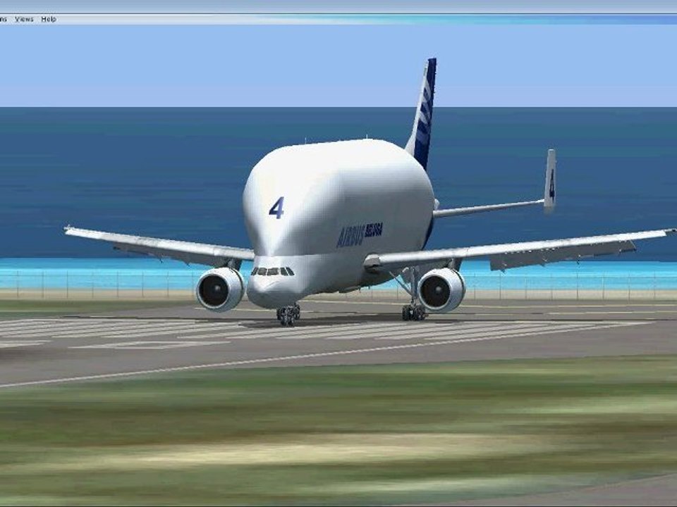 take off Airbus Beluga