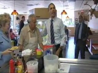 President Obama stops at Rudy's Hot Dog for lunch -  Toledo