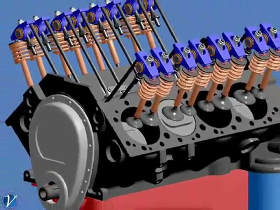 YouTube - 3D animation of a fuel injected V8