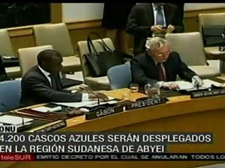 La ONU aprobó envío de 4200 cascos azules a Sudán