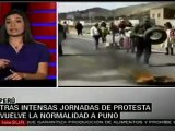 Normalidad en Juliaca y Puno tras intensas protestas