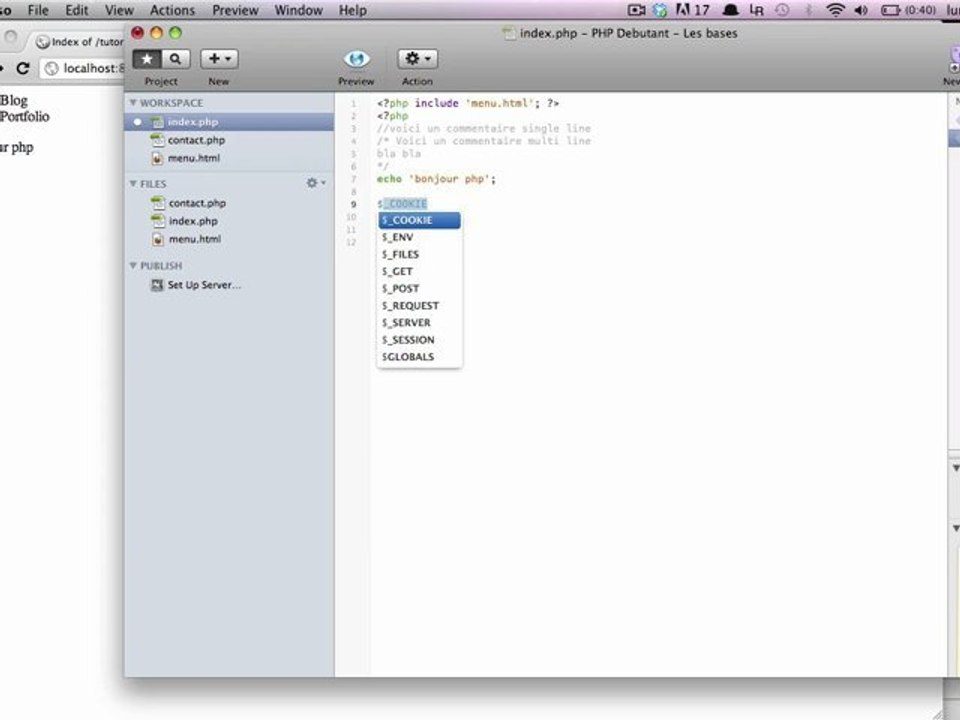 PHPDebutant - Les bases de PHP