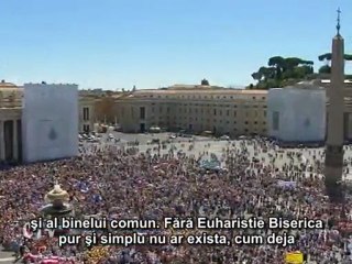 Benedict al XVI-lea: Euharistia este „antidot” pentru individualism