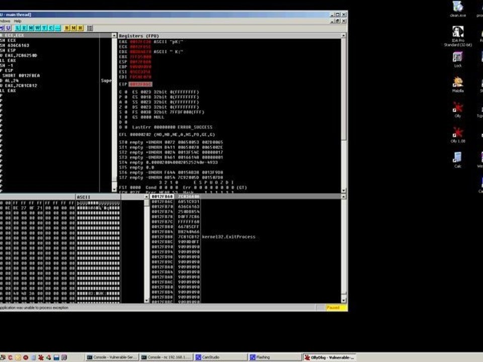 Defeating Data Execution Prevention and ASLR in Windows XP SP3