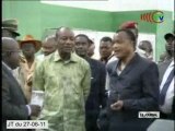Le Chef de l’Etat guinéen visite le barrage hydroélectrique d’Imboulou