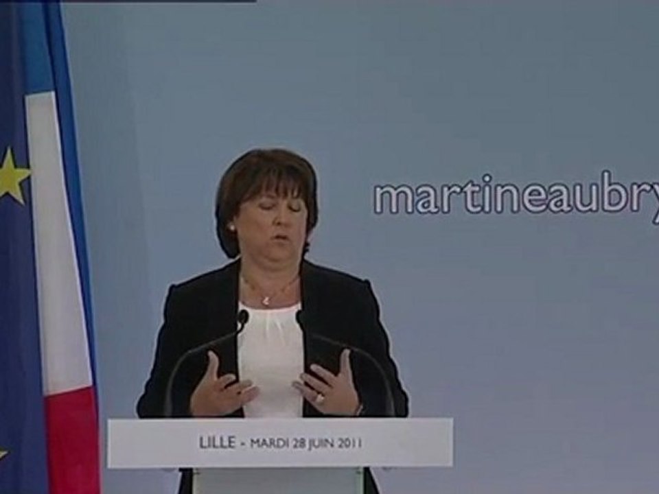 2012 : Martine Aubry candidate à la primaire socialiste