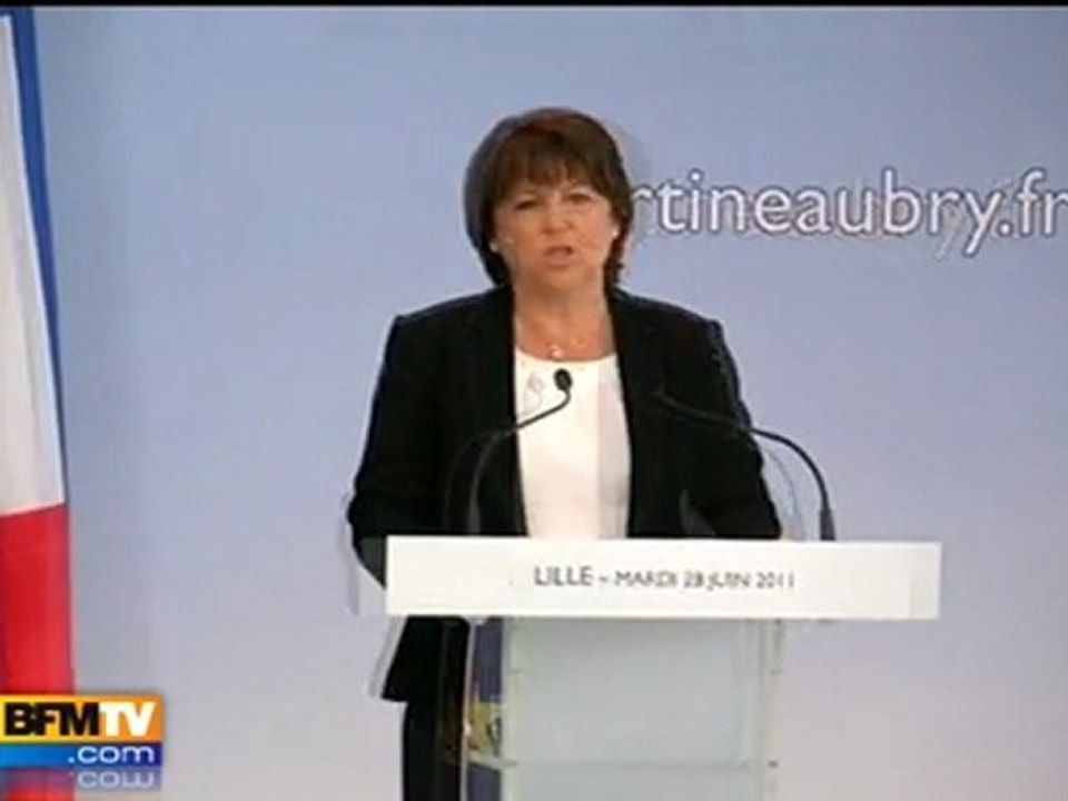 Martine Aubry candidate pour l’élection de 2012
