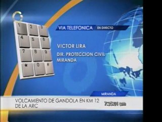 ARC trancada por volcamiento