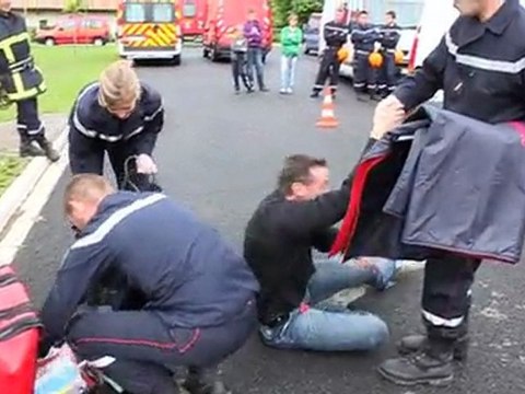 Les pompiers de Maubourguet assurent la scène de crime