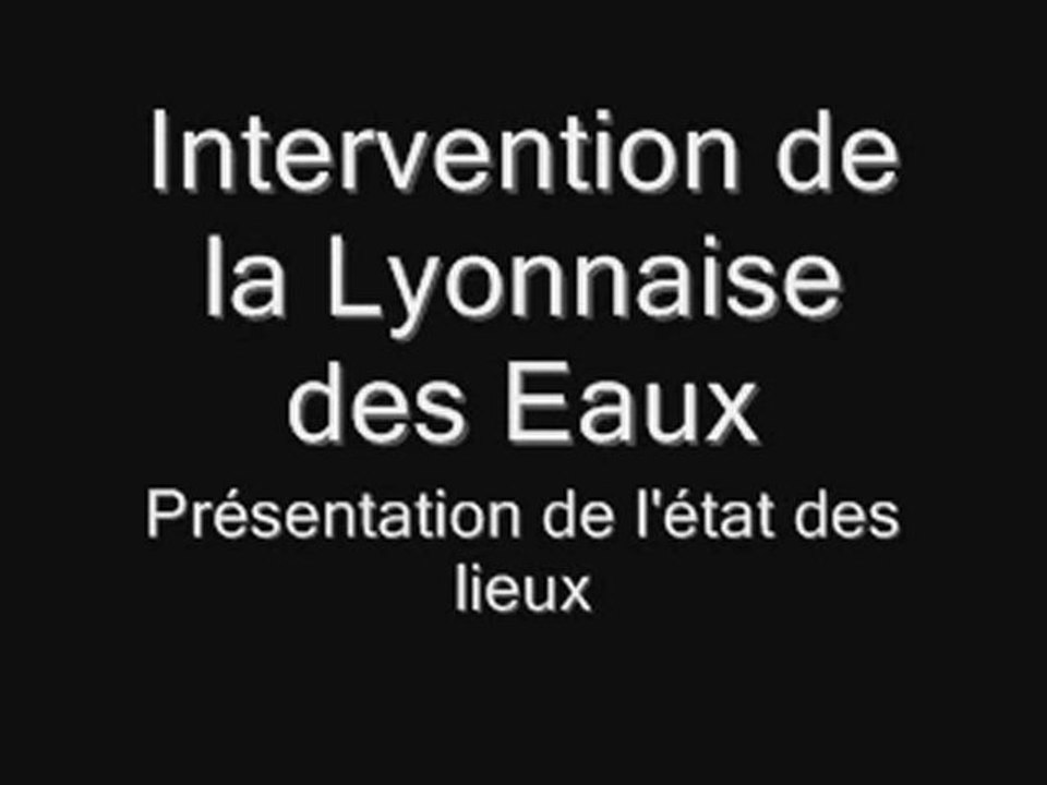 intervention lyonnaise des eaux