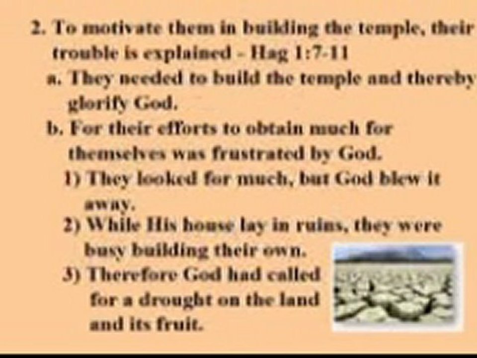 019 Haggai Build The Temple! pt1 wmv