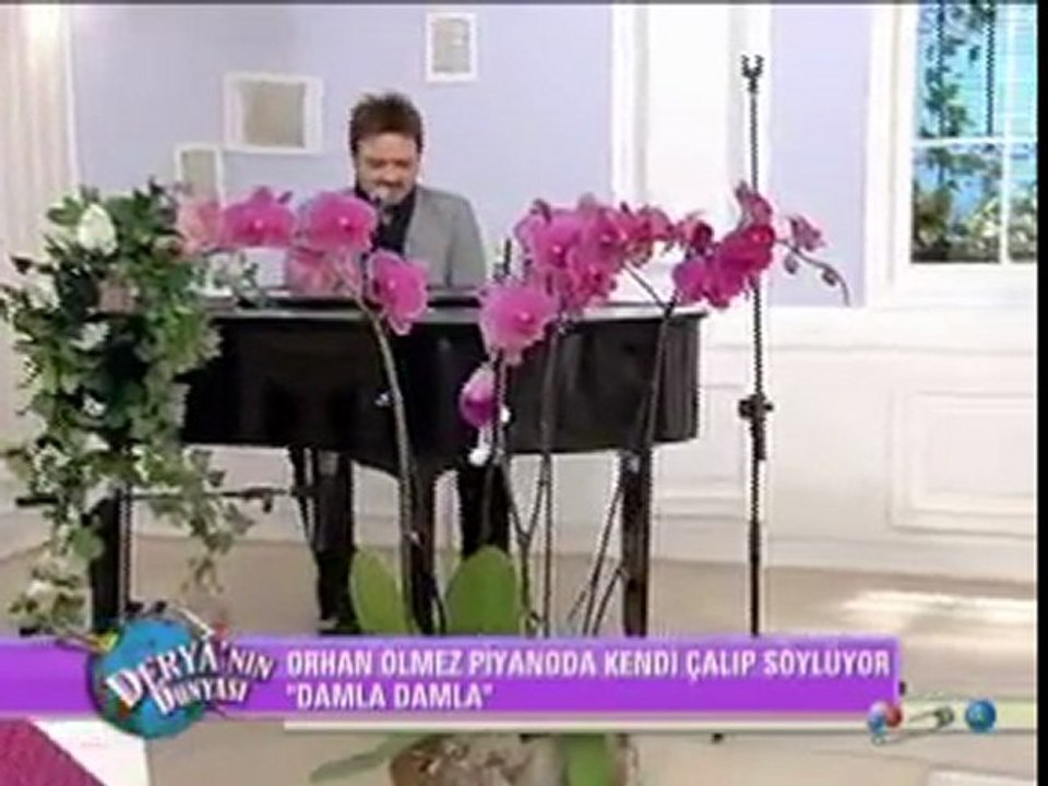 Orhan Ölmez 05.04.2011 ' Derya'nın dünyası ' programı Piyano eşliğinde Damla Damla / Kanaltürk / Derya Baykal /